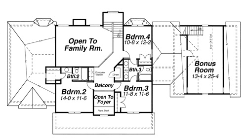 Second Floor image of Shenandoah House Plan